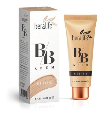 Beralife Hassas ve Karma Ciltler İçin Sivilce Yapmayan BB Krem Orta Ton