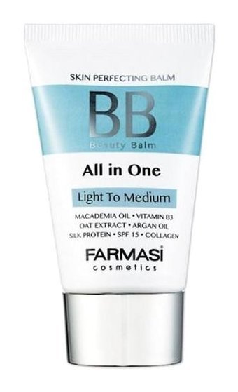 Farmasi All in One Karma ve Yağlı Ciltler İçin Sivilce Yapmayan BB Krem Açık-Orta Ton