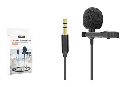 Hadron HD571A 3.5 mm Kablolu Yayıncı Yaka Mikrofonu Siyah