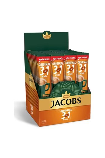 Jacobs 3'ü 1 Arada Sade 10.5 gr 40 Adet Granül Kahve Hazır Kahve