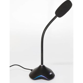Rush Auderay RMC38 Type A Kablolu Yayıncı USB RGB Oyuncu Masaüstü Mikrofonu Siyah