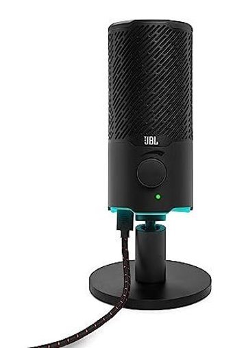 Jbl Quantum Stream Type C Kablolu Yayıncı USB RGB Oyuncu Masaüstü Mikrofonu Siyah