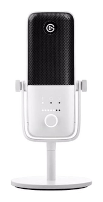 Elgato Wave 3 Profesyonel Kablolu Yayıncı USB Oyuncu Masaüstü Mikrofonu Beyaz