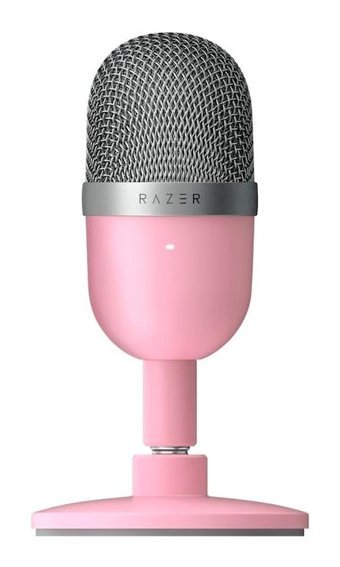 Razer Seiren Mini Profesyonel Condenser Type A Kablolu Yayıncı USB Oyuncu Masaüstü Mikrofonu Pembe