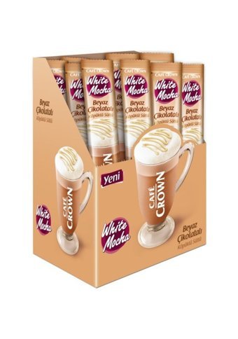 Cafe Crown Beyaz Çikolatalı 20 gr 24 Adet Mocha Hazır Kahve