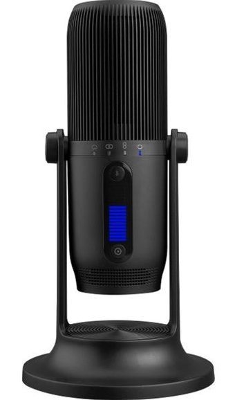 Thronmax M2 Mdrill One Profesyonel 3.5 mm Kablolu Yayıncı USB RGB Oyuncu Masaüstü Mikrofonu Siyah