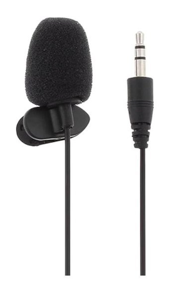 Hadron Kubite HD556 Condenser 3.5 mm Kablolu Yayıncı Yaka Mikrofonu Siyah