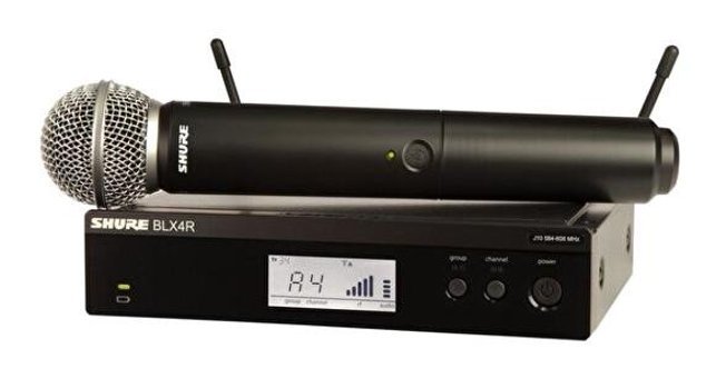 Shure Blx24Re/Sm58 Profesyonel Kablosuz El Mikrofonu Siyah
