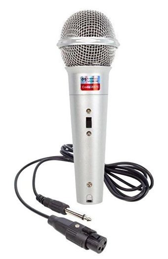Magicvoice Mv-4676 Dinamik 3.5 mm Kablolu El Mikrofonu Gri
