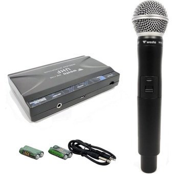 Westa WM-110E 3.5 mm Kablosuz El Mikrofonu Siyah