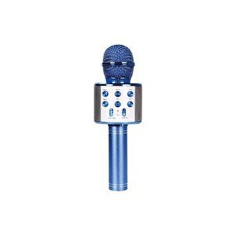 Sunix Kareoke Mikrofon Mcf-10 Type A Kablosuz Bluetooth USB RGB El Mikrofonu Mavi