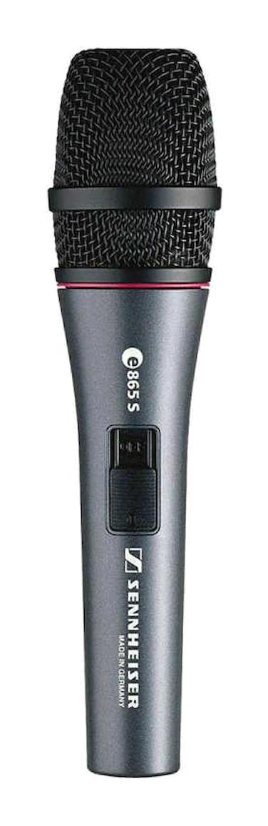 Sennheiser E 865-S Profesyonel Condenser Kablolu El Mikrofonu Siyah