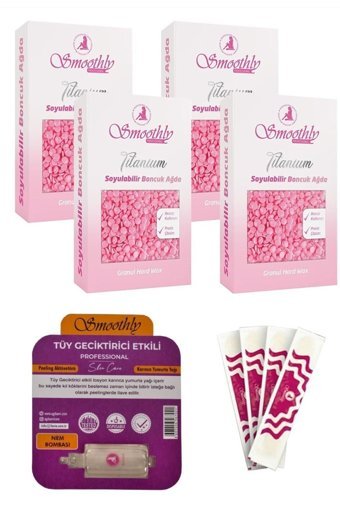 Smoothly Titanium Pudralı Tüm Ciltler İçin Boncuk Ağda 4x1 kg