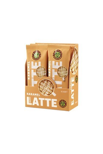 Kahve Dünyası Karamelli 20 gr 10 Adet Latte Hazır Kahve