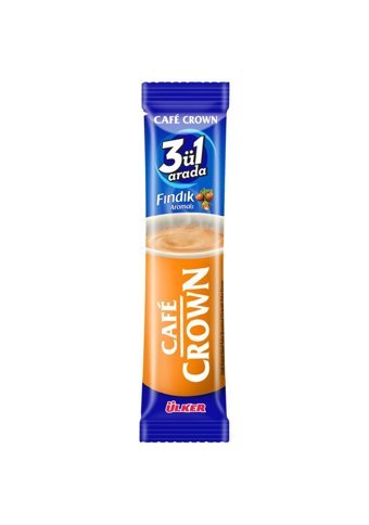 Cafe Crown 3'ü 1 Arada Fındıklı 13 gr 40 Adet Granül Kahve Hazır Kahve