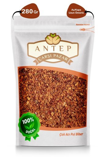 Antep Çarşı Pazar Çok Acı Pul Biber 280 gr