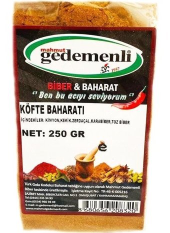 Gedemenli Köfte Baharatı 250 gr