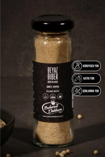 Baharat Dükkanı Öğütülmüş Beyaz Biber 60 gr