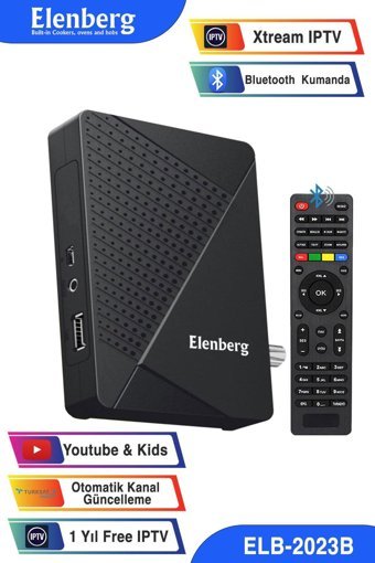 Elenberg Harici İnternetli Çanaklı-Çanaksız Full HD Uydu Alıcısı