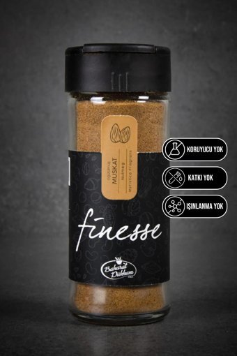 Baharat Dükkanı Finesse Öğütülmüş Tuzluklu Kapak Muskat 60 gr