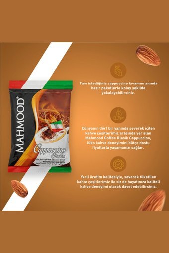 Mahmood Coffee Sade 25 gr 20 Adet Cappuccino Hazır Kahve