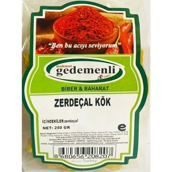 Gedemenli Kök Zerdeçal 250 gr