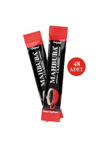 Mahbuba Coffee Arabica Classic Klasik 2 gr 48 Adet Granül Kahve Hazır Kahve