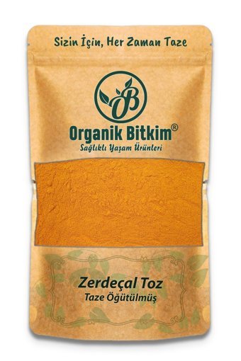 Organik Bitkim Toz Öğütülmüş Zerdeçal 500 gr