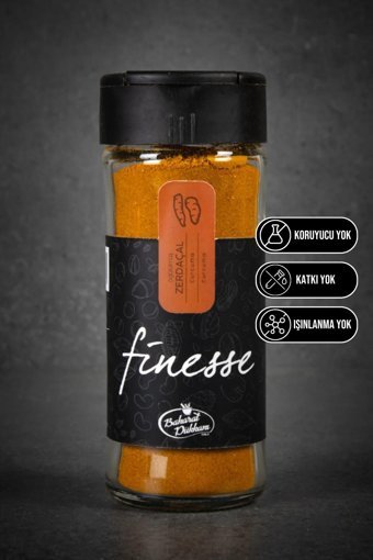 Baharat Dükkanı Finesse Öğütülmüş Tuzluklu Kapak Zerdeçal 55 gr