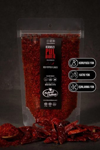 Baharat Dükkanı Kırmızı Az Acı Pul Biber 90 gr