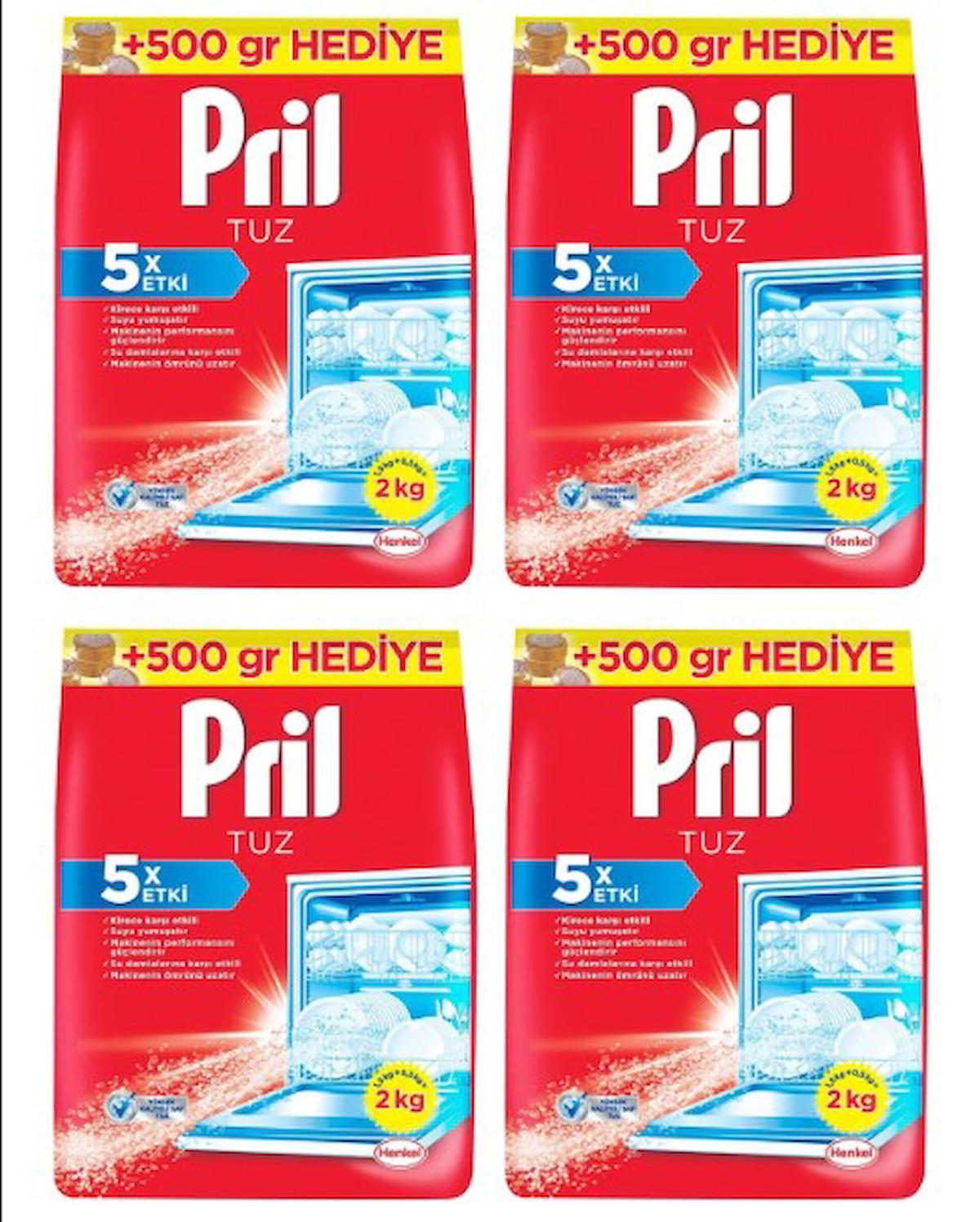 Pril 5 Etki Bulaşık Makinesi Tuzu 4x2 kg