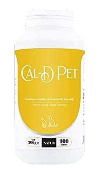 Natur Teeth Cal D Vitamini Hamile Kemik 100 Tablet Köpek Vitamini
