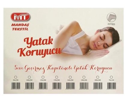 Mandaş Fitted Pamuk - Polyester Lastikli Sıvı Geçirmez Tek Kişilik Alez