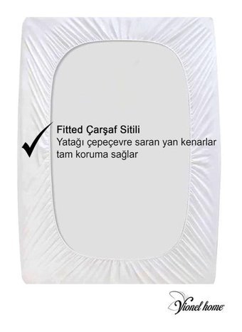 Vionel Home Pamuk Lastikli Sıvı Geçirmez 80 X 130 cm Tek Kişilik Alez