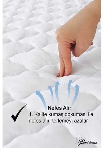 Vionel Home Fitted Pamuk Lastikli Sıvı Geçirmez 60 X 120 cm Tek Kişilik Alez