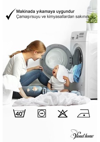Vionel Home Fitted Pamuk Lastikli Sıvı Geçirmez 60 X 120 cm Tek Kişilik Alez
