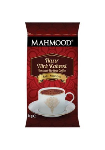 Mahmood Coffee Sade 8 gr 12 Adet Türk Kahvesi Hazır Kahve