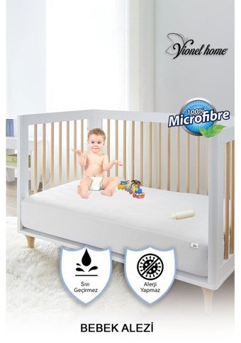 Vionel Home Fitted Pamuk Lastikli Sıvı Geçirmez 80 X 180 cm Tek Kişilik Alez