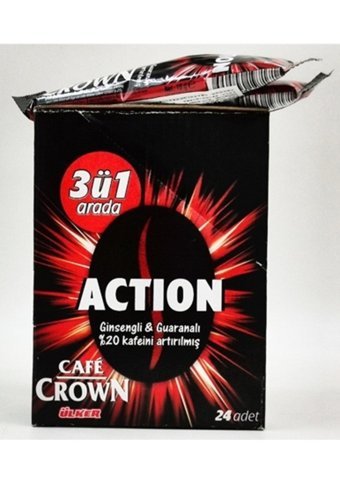 Cafe Crown 3'ü 1 Arada Sade 18 gr 24 Adet Granül Kahve Hazır Kahve