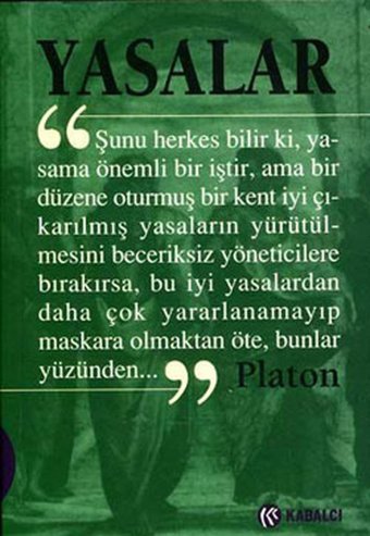 Yasalar Platon Kabalcı Yayınevi