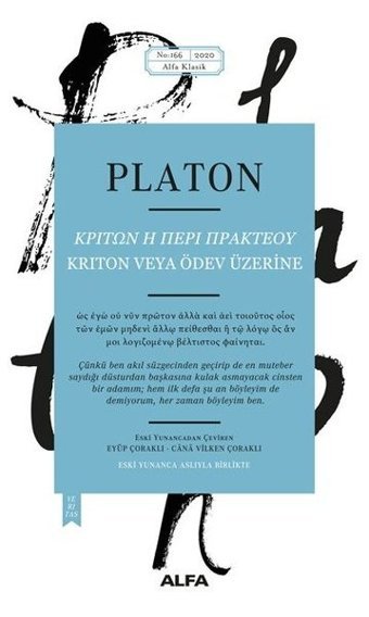 Kriton veya Ödev Üzerine Platon Alfa Yayıncılık