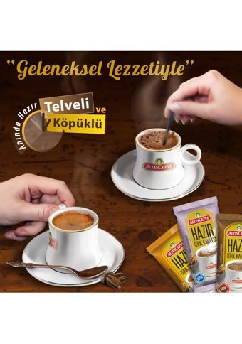 Altıncezve Ofis Seti Orta Şekerli 9 gr 10 Adet Türk Kahvesi Hazır Kahve