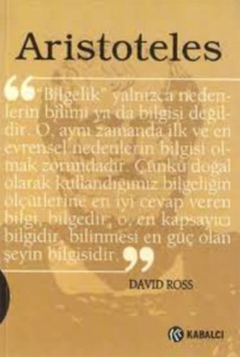 Aristoteles David Ross Kabalcı Yayınevi