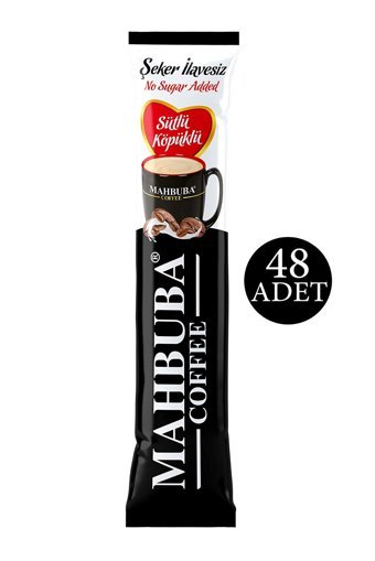 Mahbuba Coffee 2'si 1 Arada Sütlü Köpüklü 9.5 gr 48 Adet Granül Kahve Hazır Kahve