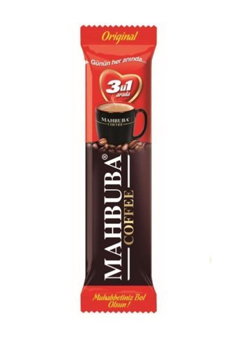 Mahbuba Coffee 3'ü 1 Arada Sade 18 gr 40 Adet Granül Kahve Hazır Kahve