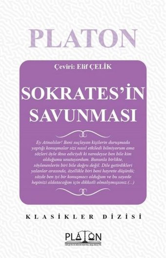 Sokrates'in Savunması Platon Platon Hukuk Yayınevi
