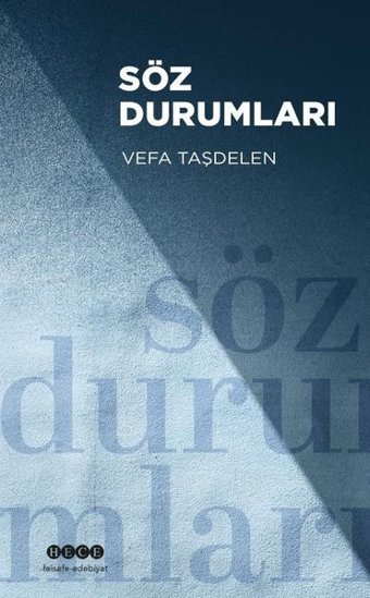 Söz Durumları Vefa Taşdelen Hece Yayınları