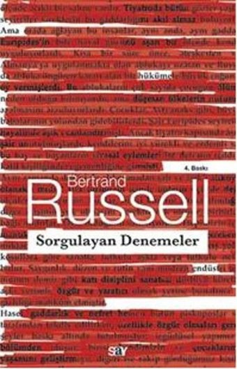 Sorgulayan Denemeler Bertrand Russell Say Yayınları