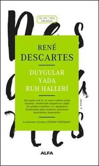 Duygular Ya Da Ruh Halleri Descartes Alfa Yayıncılık