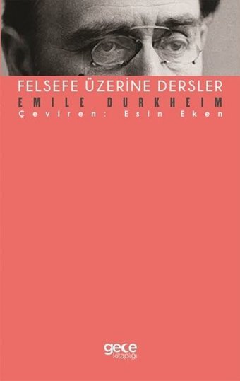 Felsefe Üzerine Dersler Emile Durkheim Gece Kitaplığı